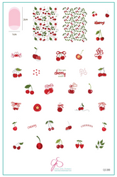 Cherry Bomb  (CjS-382)  -  Clear Jelly Stamping Plate